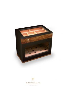 Montefortuna Glass Graphite Black Humidor