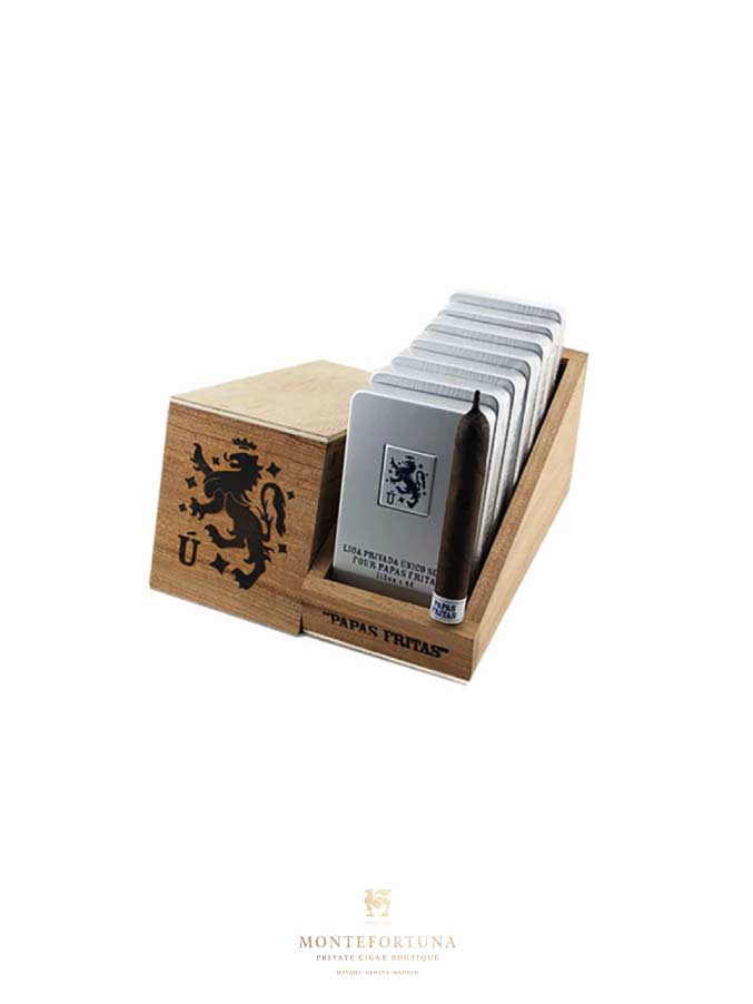 Drew Estate Liga Privada Unico Serie Papas fritas tin - Box of 28